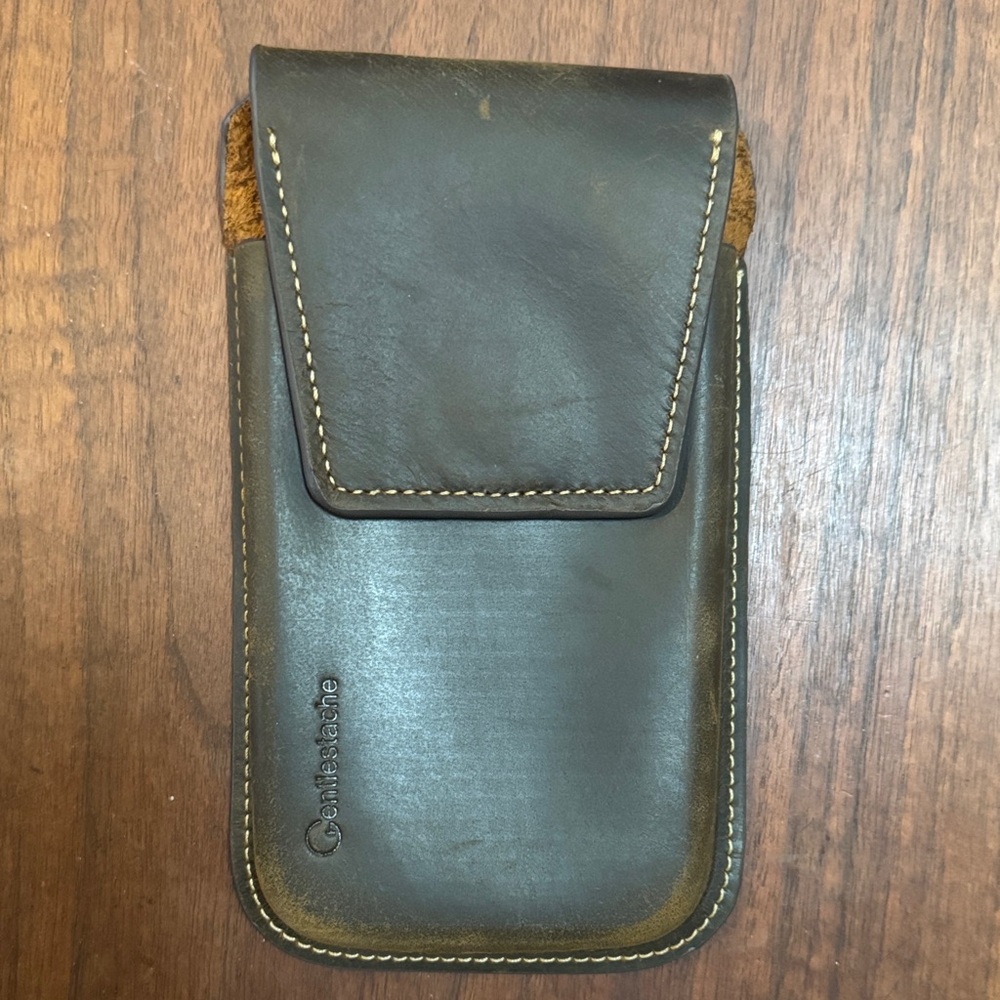 NEW GENUINE LEATHER UNIVERSAL CELL PHONE HOLSTER CLIP CASE CRAZY HORSE Brown